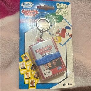 Hasbro Guess Who? Keychain Game - Red and Blue
